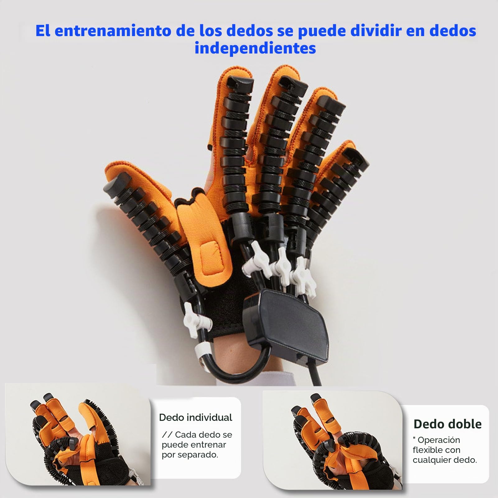 Rehabilitación Guantes De Robot, Ortesis Del Dedo, Alivio De Rigidez De Las Manos, Sida Del Ejercicio De Manos, Para La Artritis Cerebral De Artritis De La Parálisis Hem(Size:XL,Color:Mano derecha)