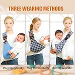 Baby Sling Carrier,2026 New Baby Carrier, Adjustable Baby Sling, Anti-Slip Hip Seat Portable Toddler Carrier,Carrying 10-30 lbs(Black)