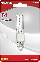 Vista 2 de Satco S3484 1/tarjeta 120V 75 vatios T4 E11 bombilla base, transparente