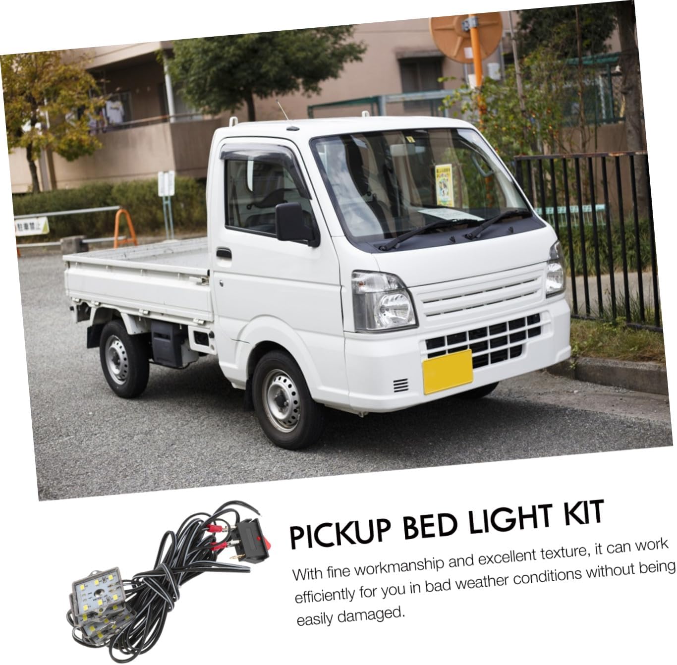 Ciieeo 8pcs Waterproof LED Truck Bed Light Kit 6000K Cargo Rail Lamps for Pickup RV Lighting Easy Installation