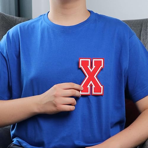 Miniatura 597 de Parches de letras termo-adhesivas de alta calidad – Lindas letras para ropa – Parche universitario para ropa – Letras bordadas de 4 1/2 parches