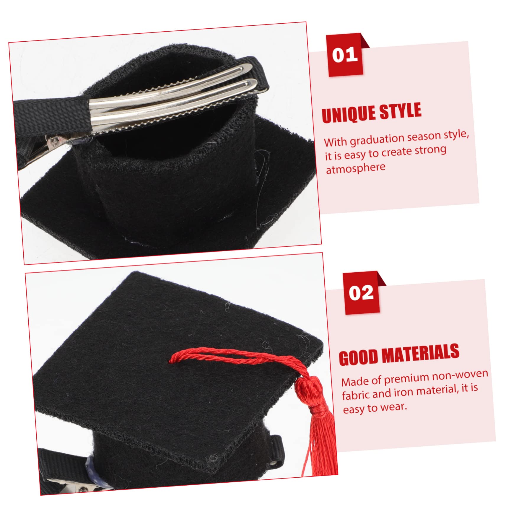 LABRIMP 8 Pezzi Fermagli per Decorativi Forma Cappello Laurea per Feste Laurea Accessori per Foto e Divertimento Sicuri e Fashion per Laureati e Amici