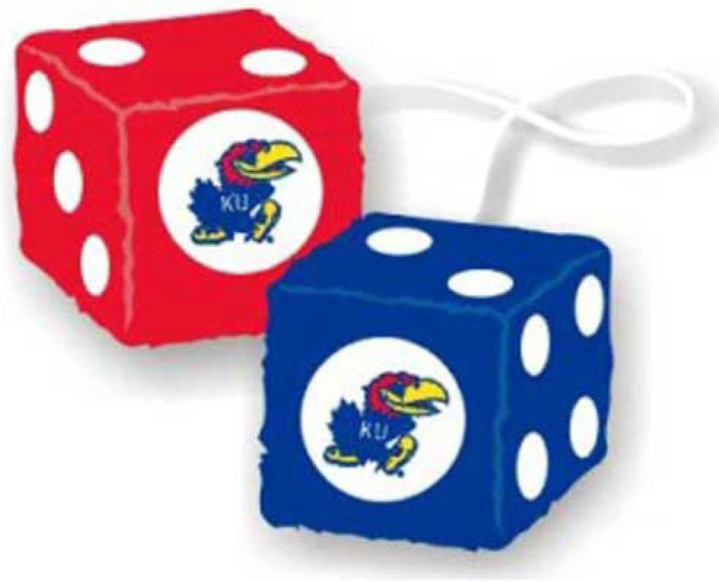 Kansas Jayhawks Fuzzy Dice