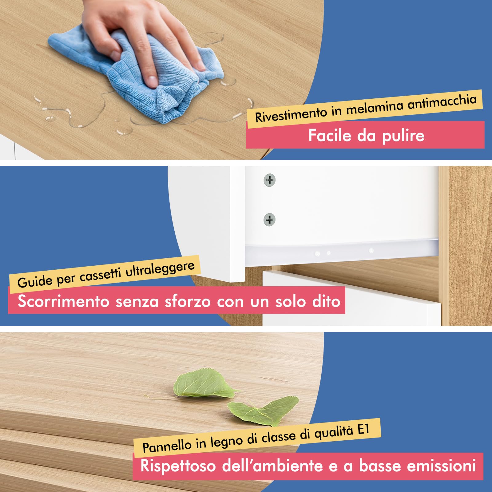 ALFORDSON Scrivania da trucco con specchio e luci, set da trucco da 90 cm con 4 cassetti e sgabello portaoggetti, luci LED regolabili, tavolo da toeletta per camera da letto di donne e ragazze, Legno