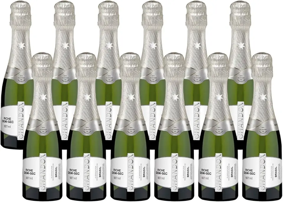 KIT 12 ESPUMANTES BABY CHANDON DEMI SEC 187ML