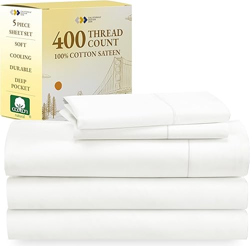 California Design Den - Algodón puro cepillado, fibras largas