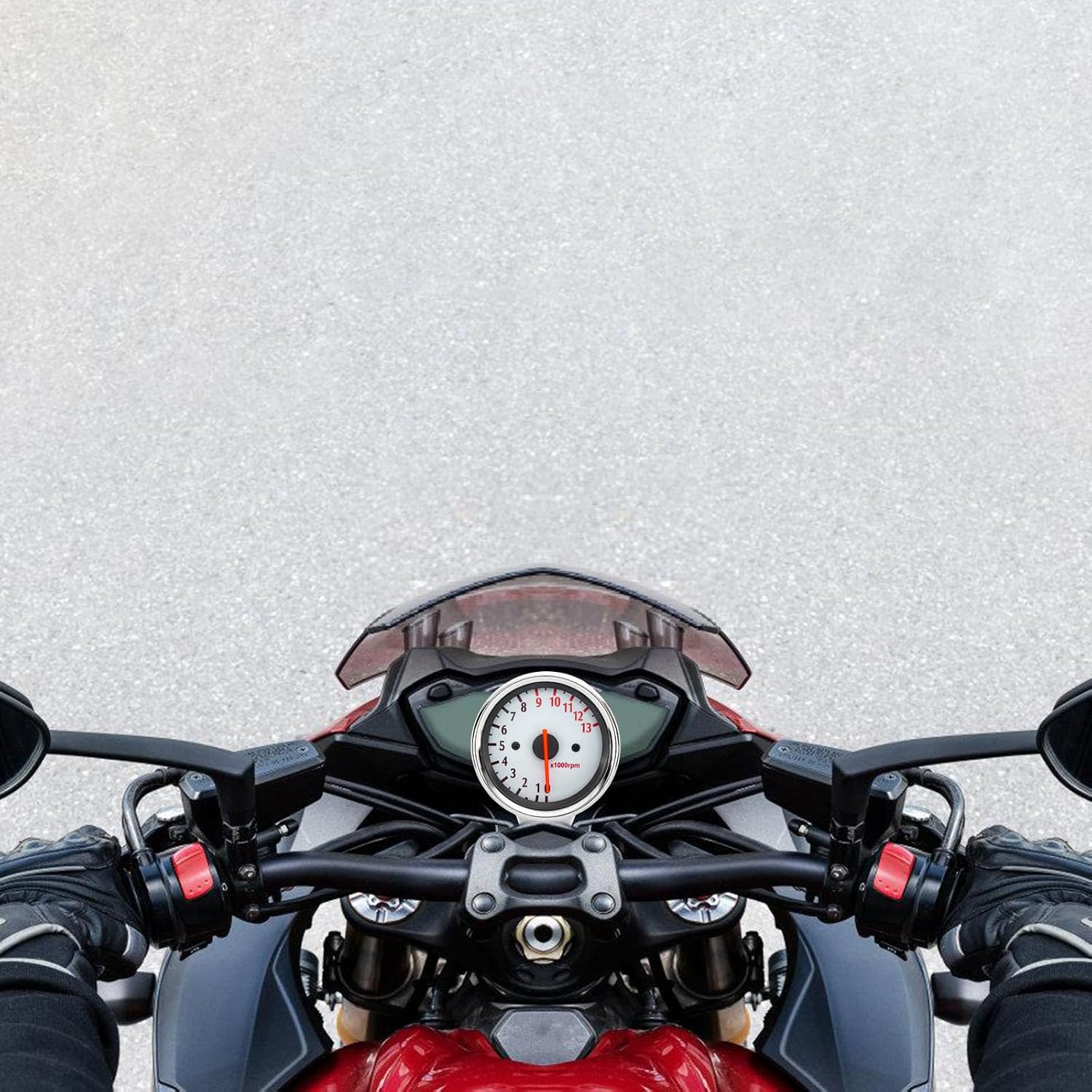 13000RPM Counter Motorcycle Tachometer Retro Styles Tacho Gauge Motorbike Modification Accessories Easy Installation Retro Styles Motorcycle Instrument