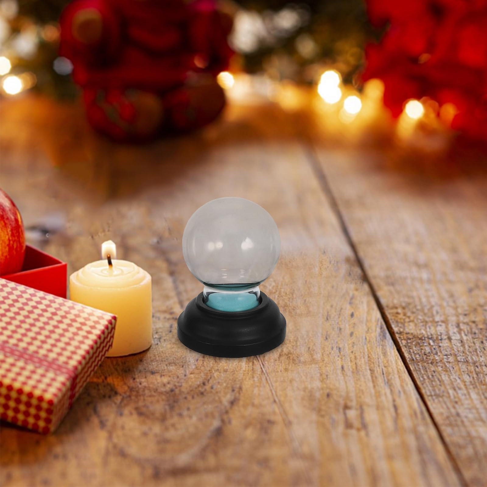 TOYANDONA 5 Piezas Cúpula de Bola de Nieve Navideña de Vidrio 3 Pulgadas | Tapa de Rosca, Diseño Reutilizable y Fácil de Limpiar, para Manualidades DIY y Decoración de Navidad