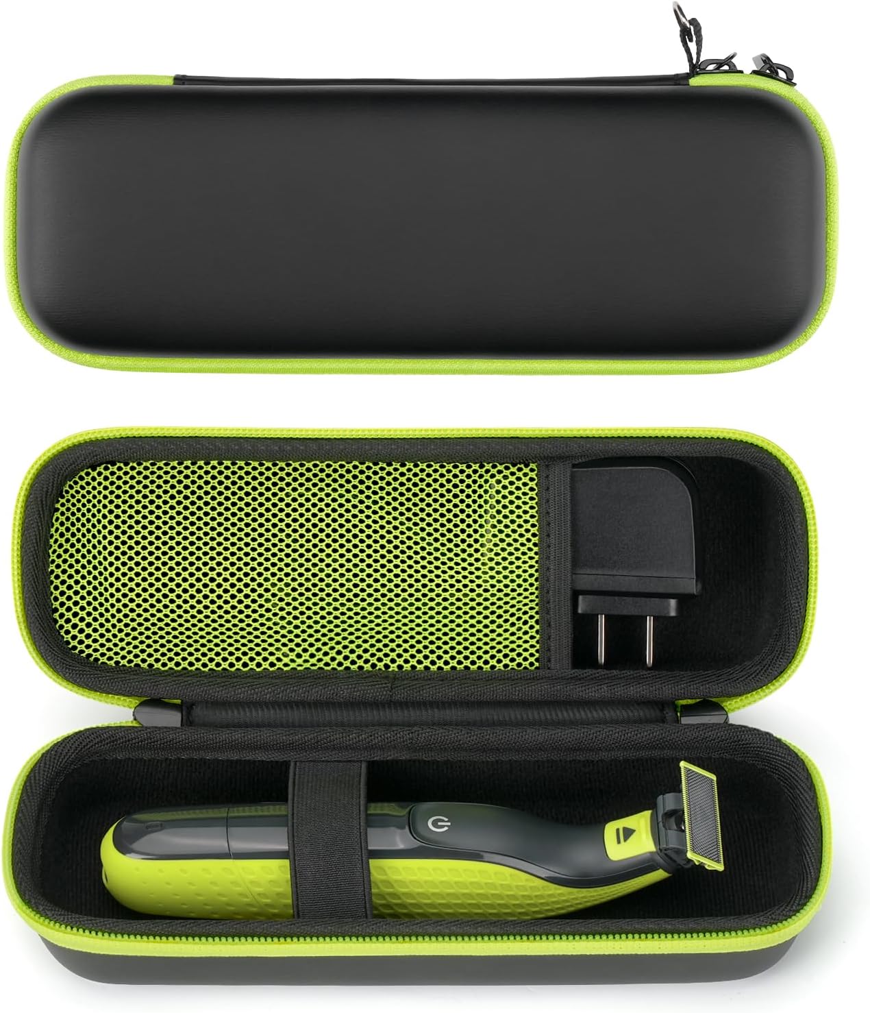 Hard Travel Case for Philips Norelco OneBlade & One Blade Pro Face Body Hybrid Electric Trimmer and Shaver, for Braun Series 3/5/7/9 Electric Shaver, Portable Waterproof Razor Organizer Case for Men