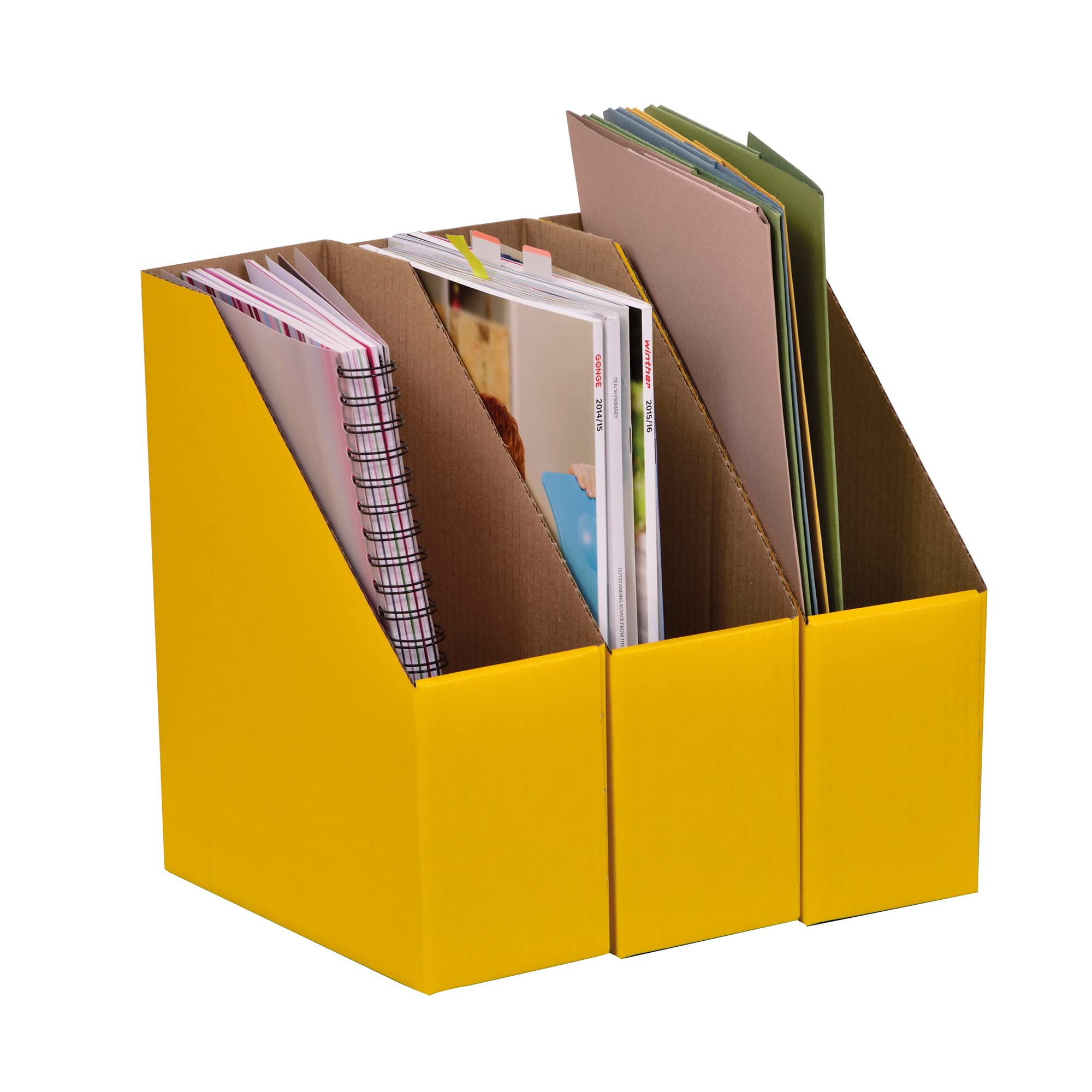 A4 Yellow File and Document Storage Boxes