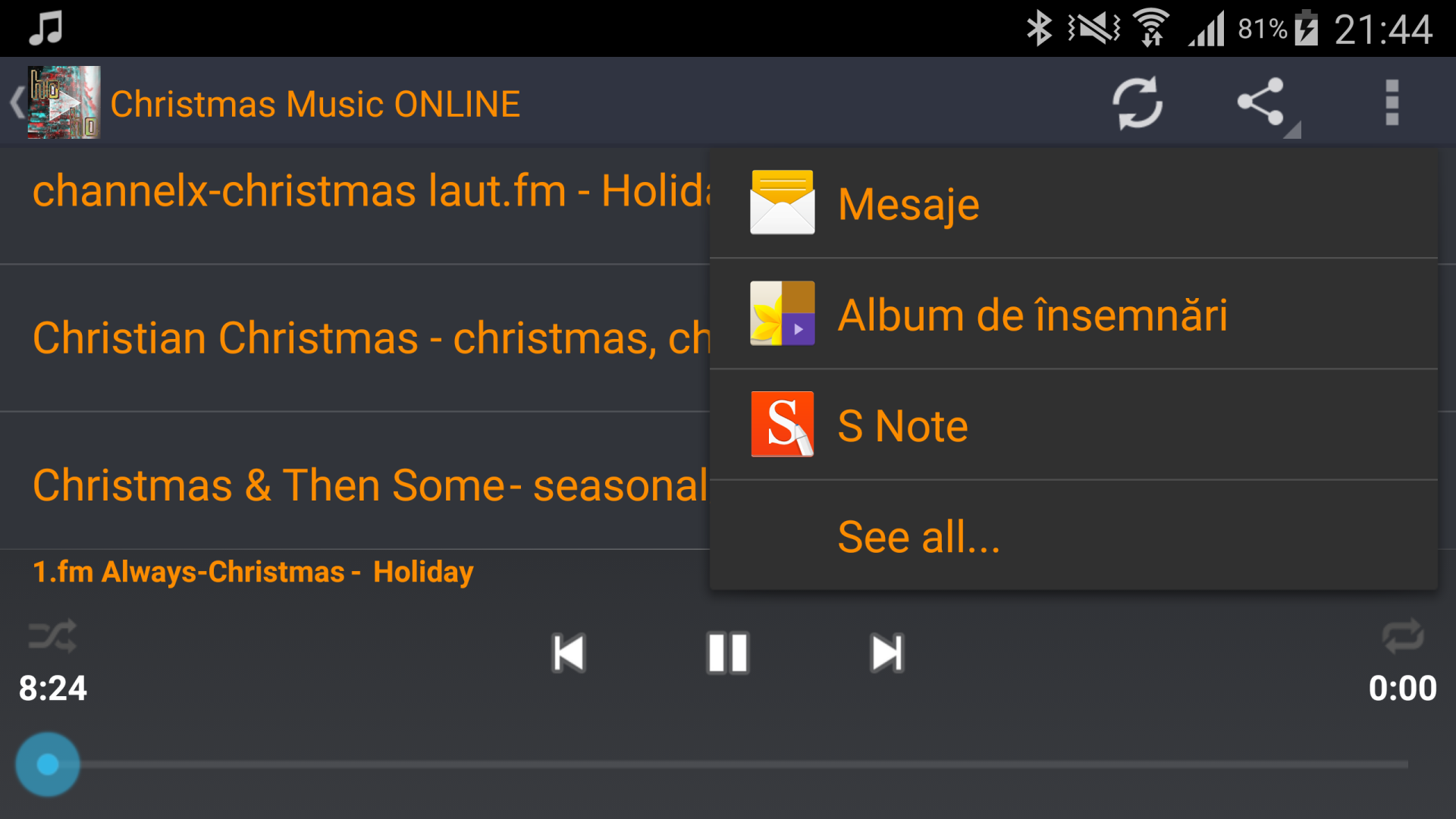 Christmas Music ONLINE App on Amazon Appstore