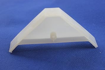 Berta 20-Pack, 90 Degree Cabinet Triangle Bracket, Plastic White Corner Support Braces