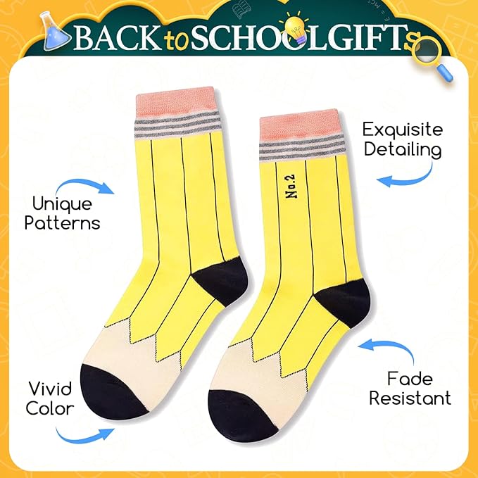 Calcetines Divertidos HappyPop para Mujer - Regalos de Libros miniatura 4