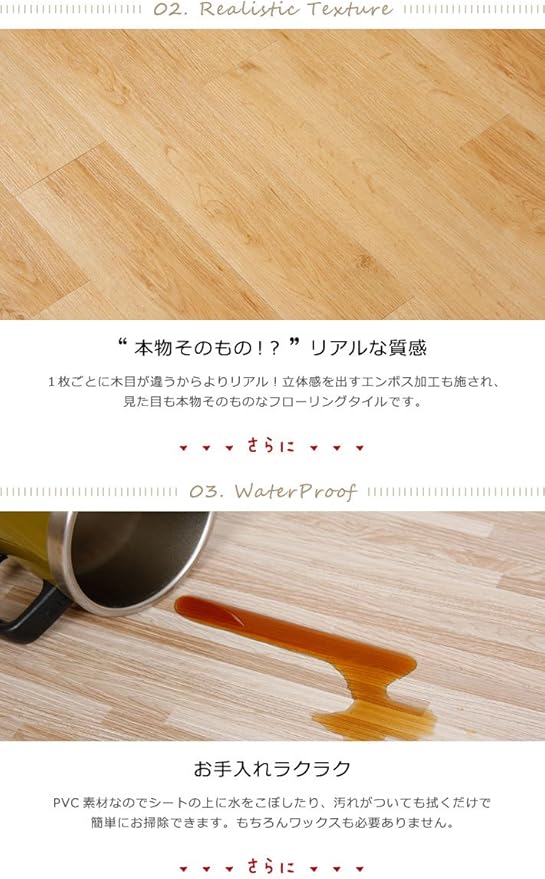 Amazon Co Jp ケイ ララ フロアタイル 貼るだけ 木目調 シール ナチュラルウッド 12枚セット 1畳 フローリング タイル 床材 シート ウッド 接着剤不要 Diy セルフリフォーム ブルックリンスタイル Diy 工具 ガーデン