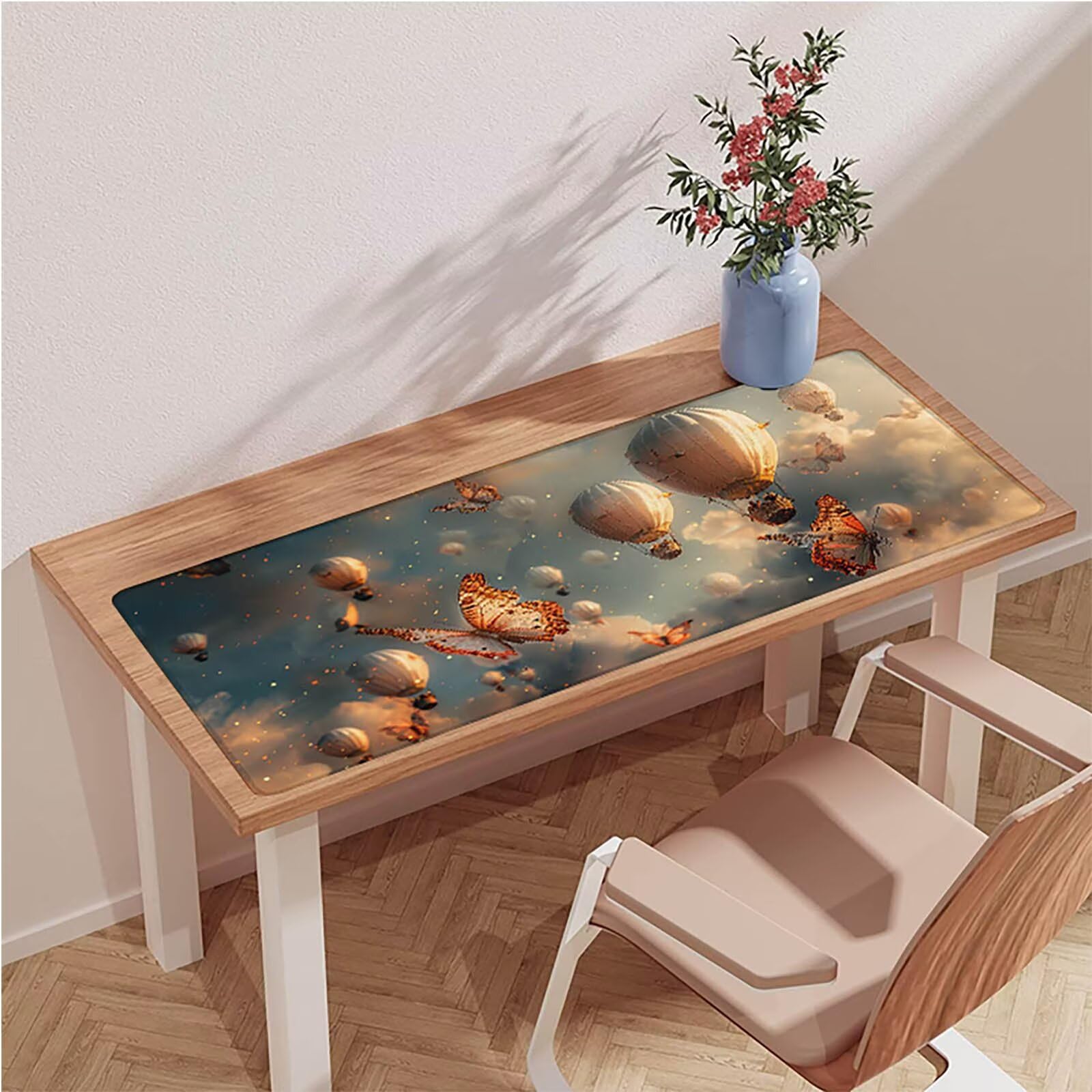 Szara podkładka pod mysz do gier, podkładka pod mysz XXL 1600x800x3mm, mata na biurko ze zszytymi krawędziami, podkładka pod mysz poprawia dokładność i szybkość, akcesoria biurowe, prezent dla kobiet