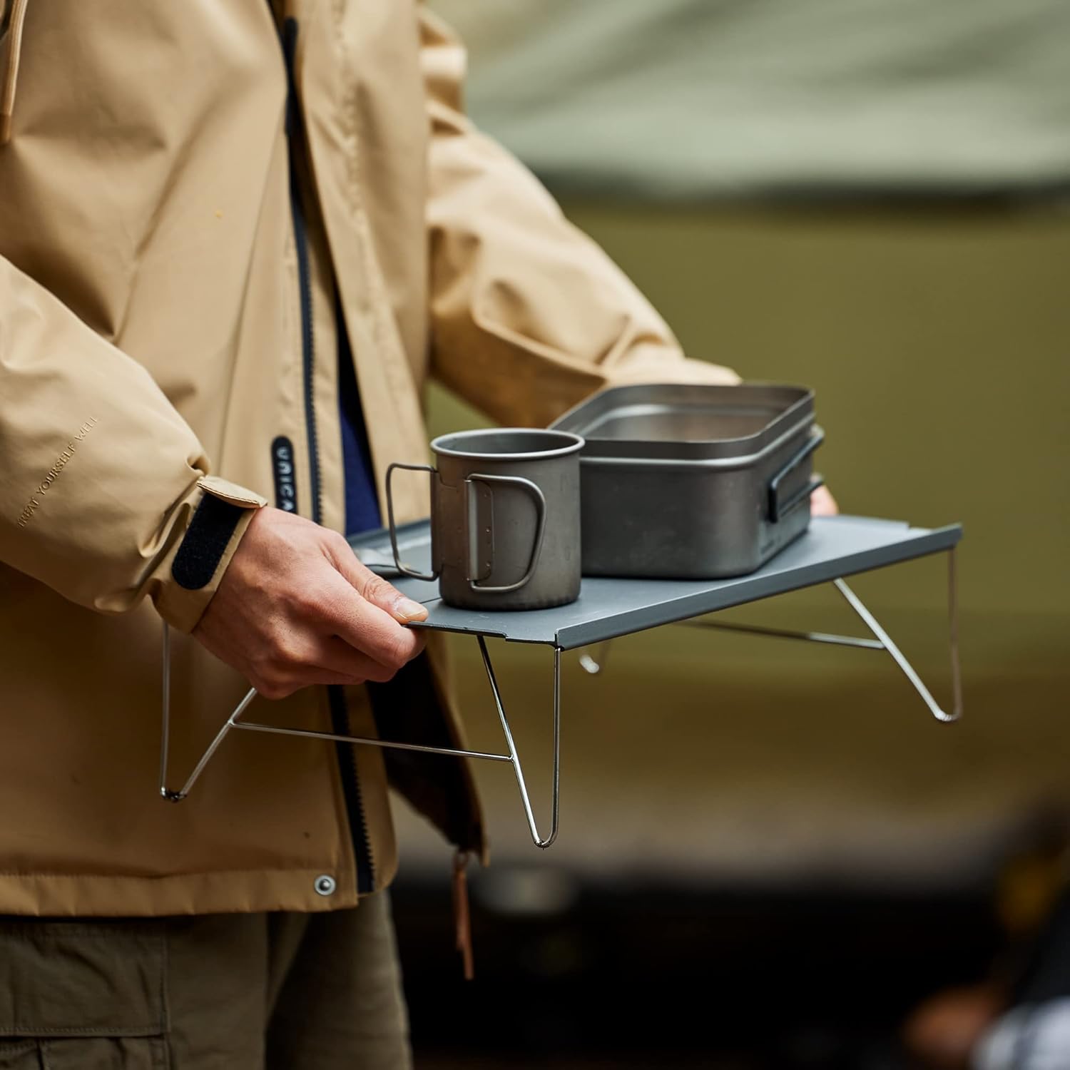 Klapplaud, ultrakerge, kämping, 35x25x10cm, hall