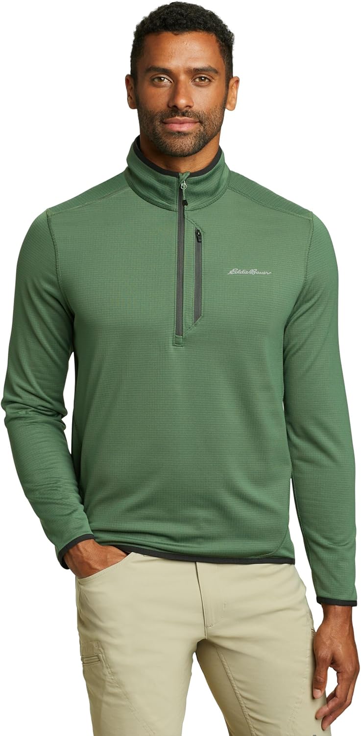 Eddie Bauer Men's Activator Grid Long-sleeve Half-zip Fleece