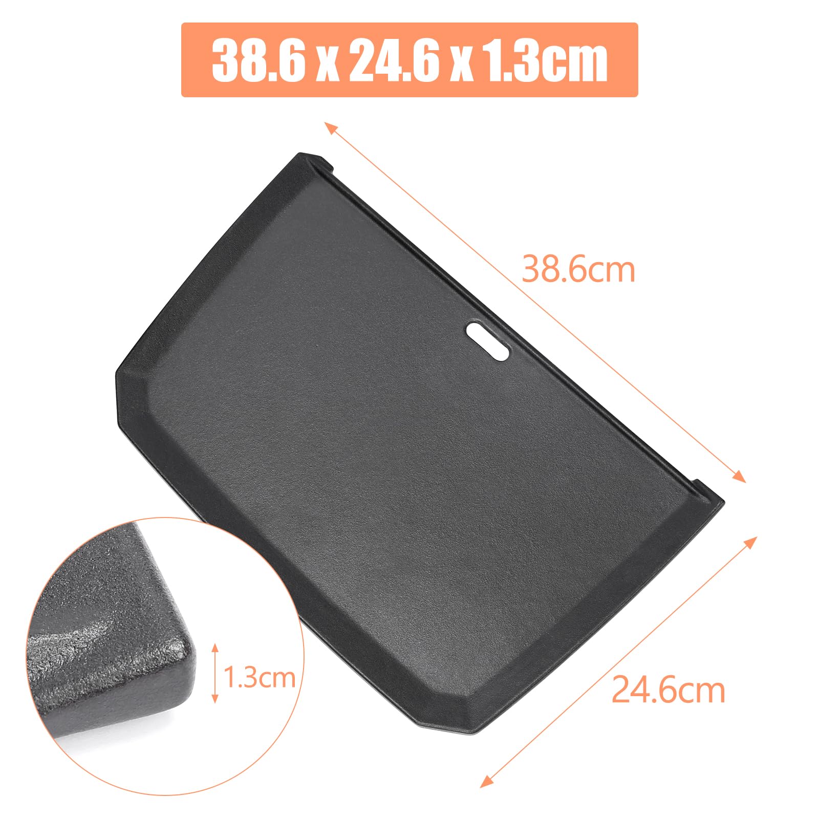 Denmay Piastra in ghisa 38,6 x 24,6 cm per barbecue a gas Weber Pulse 2000, padella Plancha di ricambio per Weber Pulse 2000, accessori in ghisa