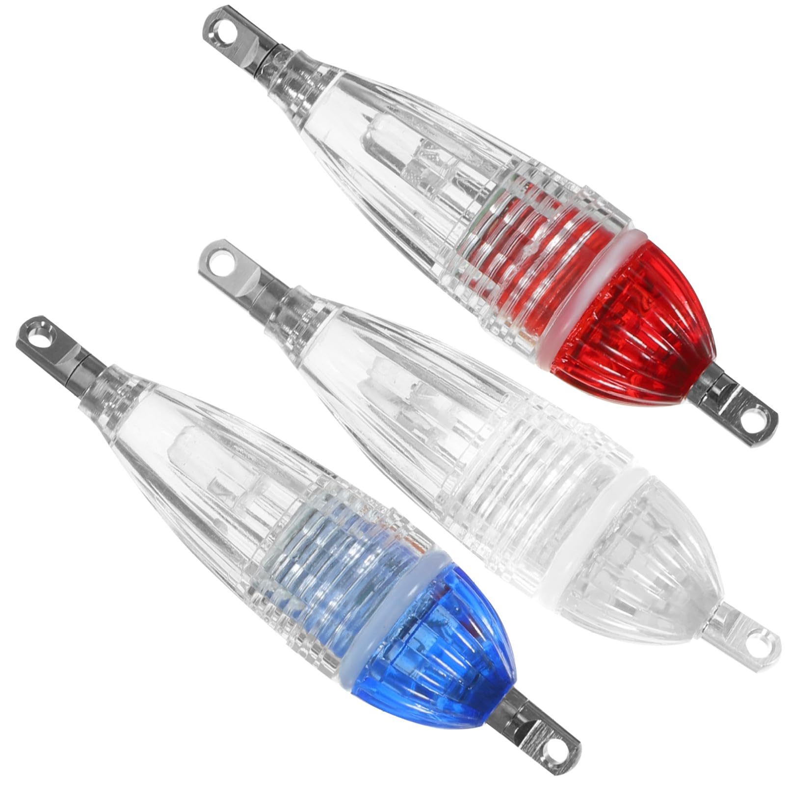 Yardwe 3 Pz Lampada di Pesce Esca da Pesca Luce Accessori per La Pesca Pesca Ha Condotto La Luce Esche Esca da Pesca Lampada Lampeggiante Esche da Pesca PC Resina di Policarbonio