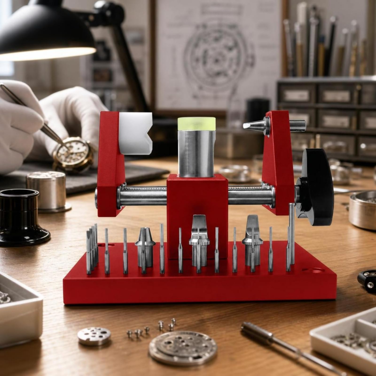Pellicola Antigraffio da Banco Apricassa Regolabile Apri Orologi per Orologiai, Hobbisti, Laboratorio