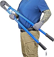 Vista 12 de Cortador de pernos con cuchillas de acero de aleación Cr-Mo forjado en caliente, con mango ergonómico, cortador de metal resistente para barras