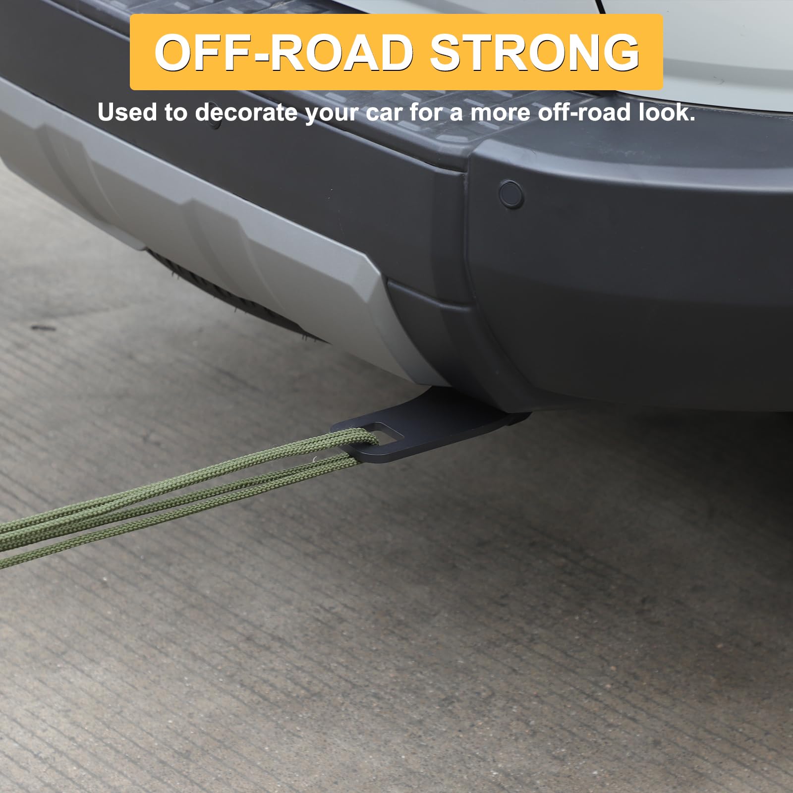 Car Tow Hook Tow Hitch Ring Compatible with Toyota Land Cruiser 250 Prado J250 LC250 2024 2025 Carbon — view 5