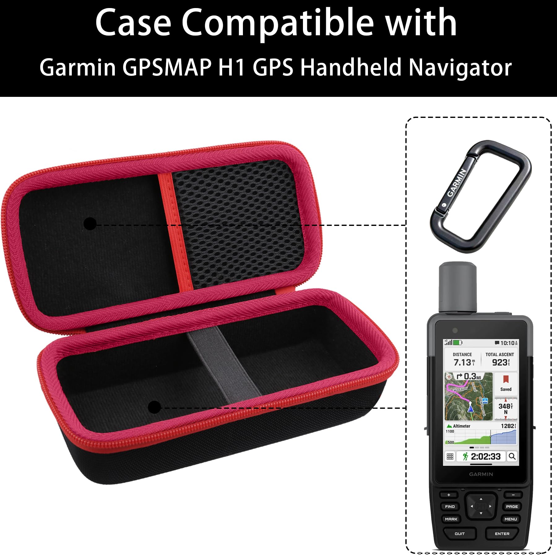 Amazon.co.jp: Flaxune ハードトラベルケース Garmin GPSMAP H1/H1i