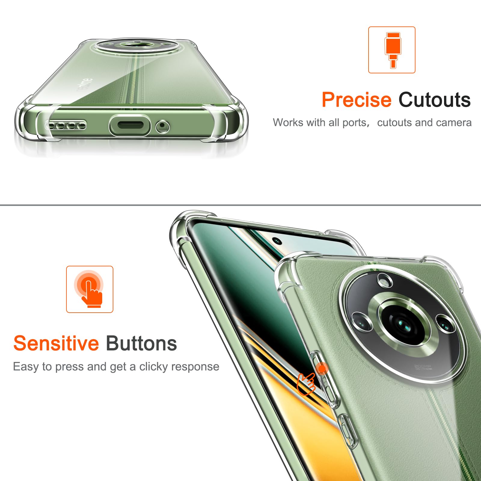 Ivoler Coque Pour Realme C11 2021 Avec 3 Pièces Protection Écran En