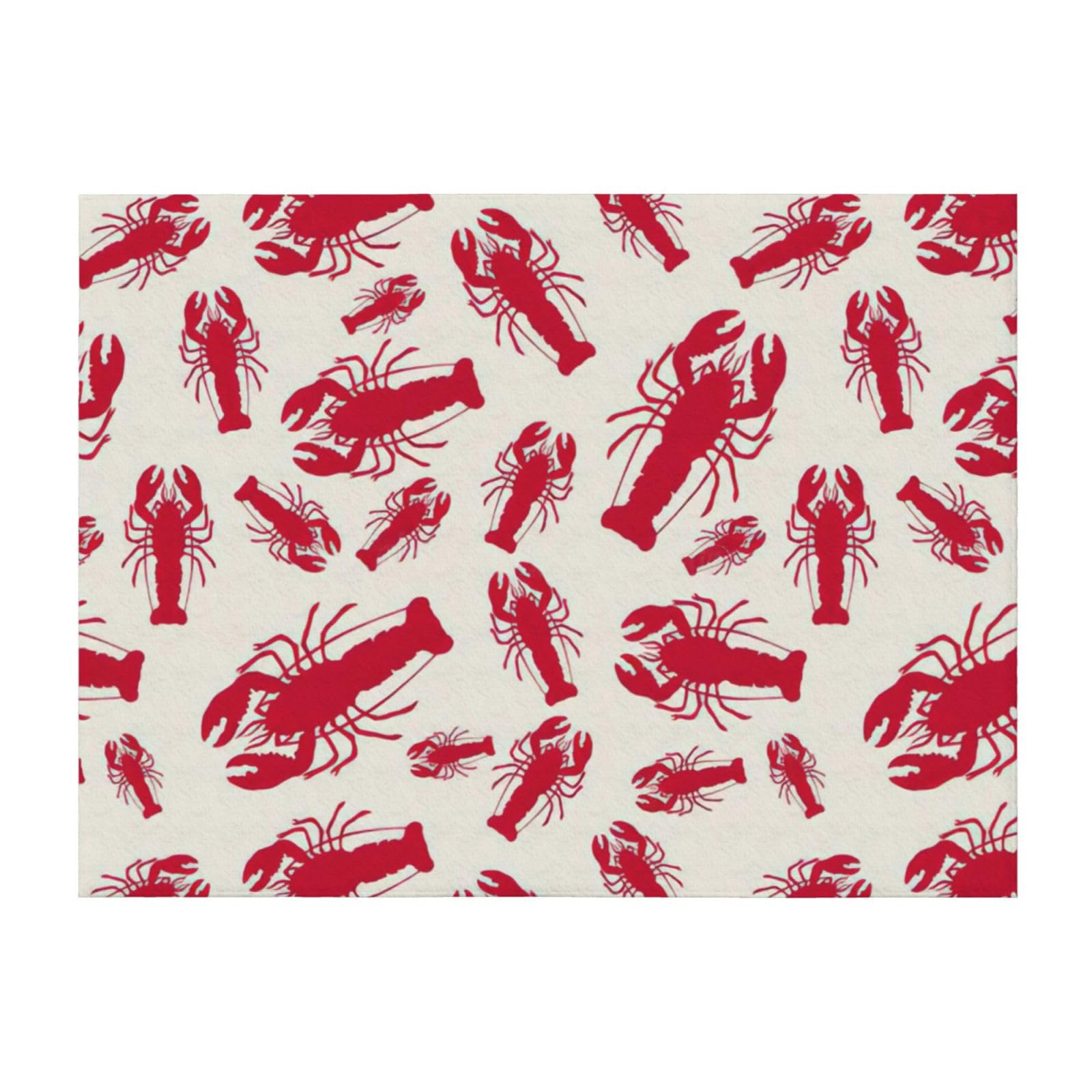 Couverture de lit homard rouge EdWal en microfibres confort