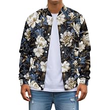 Mens Bomber Jacket Lightweight Casual Button Up Jacket for Men Fashion Long Sleeve Coat Slim Fit Outfits
