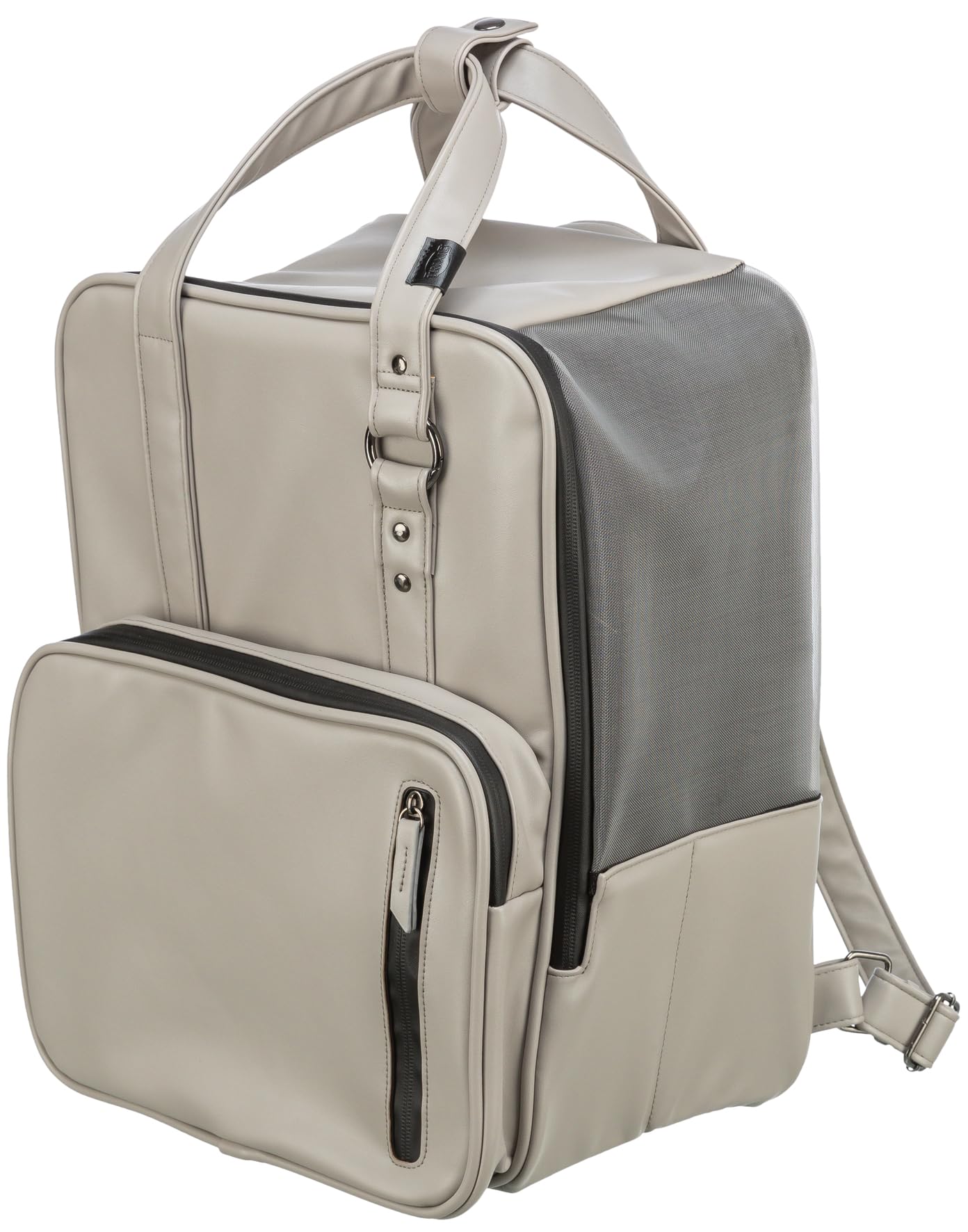 TRIXIE Mochila CityStyle, 30 × 20 × 40 cm, Gris Claro, para Perros