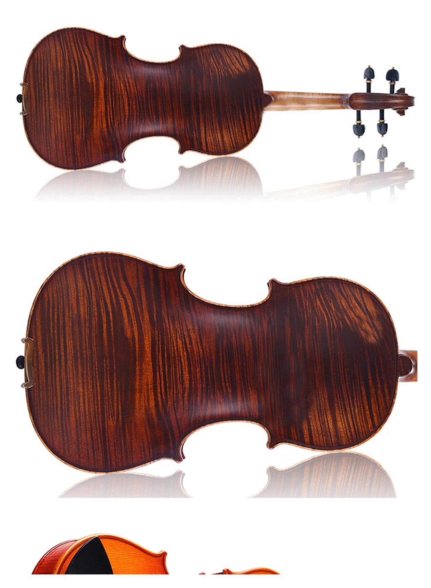 3/4, 4/4 Violino Professionista Fatto A Mano di Alta qualità È Adatto per Bambini O Principianti per Adulti Nell'esame del Graduato Violino Serie (Color : 3/4 150cm Coffee)