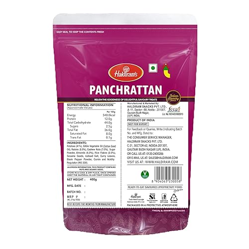 Miniatura 2 de haldiram de panchrattan 400gramos