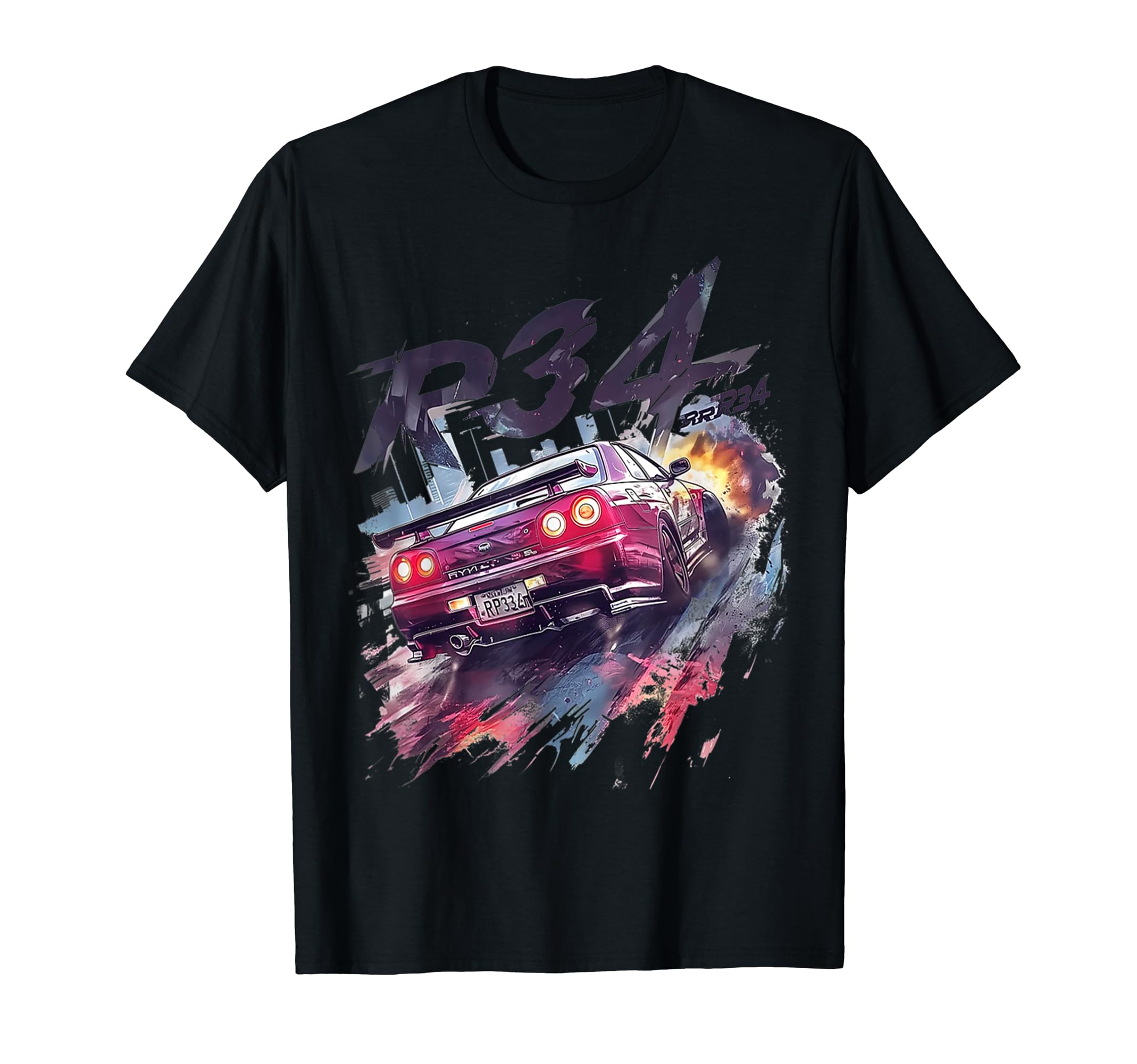 JDM car Japanese ShirtsJDM R34 Skyline Automotive JDM Legend Tuning Car T-Shirt