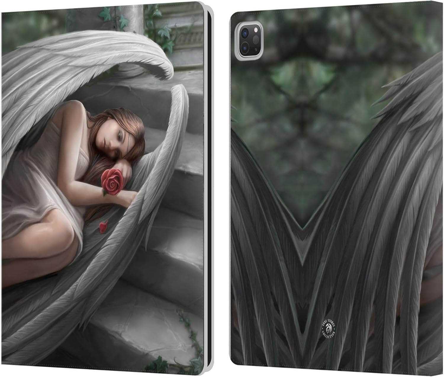 Head Case Designs Officially Licensed Anne Stokes Sweet Sorrow Angels Leather Wallet Case Compatible with Apple iPad Pro 13 M4 2024
