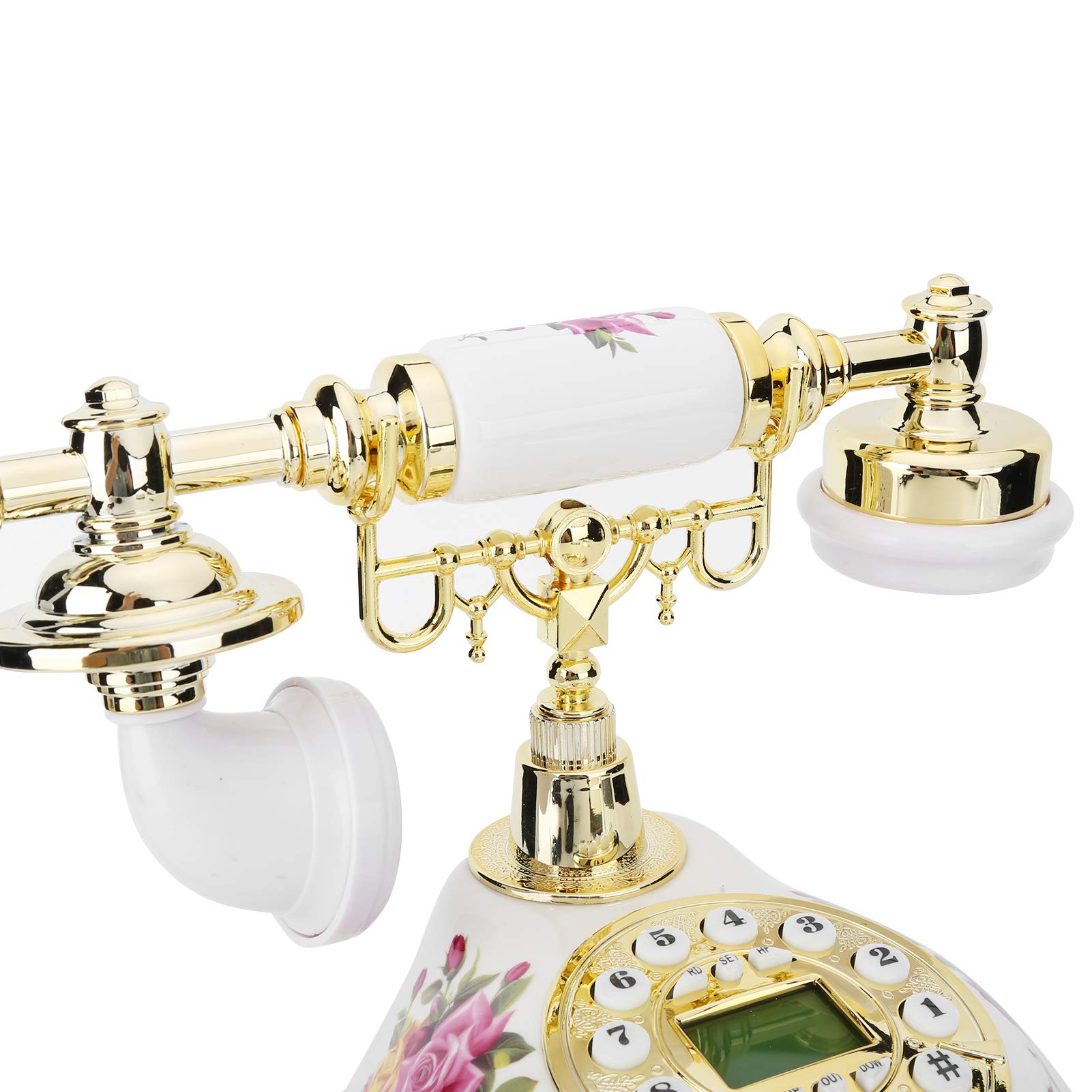 Telefono Fisso Vintage, Doppio FSK/DTMF, Telefono cablato retrò Antico, Accessorio per Attrezzatura telefonica Fissa Vintage retrò per Soggiorno, Camera da Letto, Studio