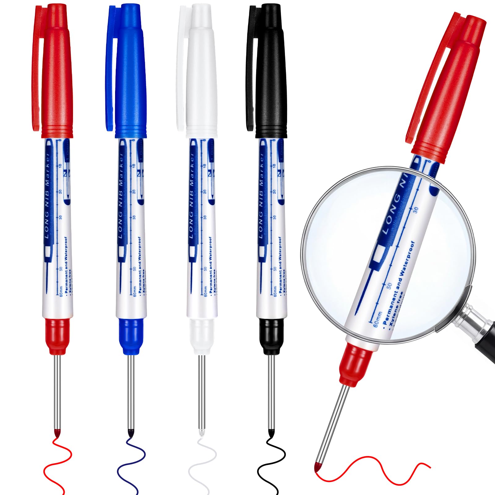 Amazon.com : Gersoniel 4 Pcs Deep Reach Markers Long Nose