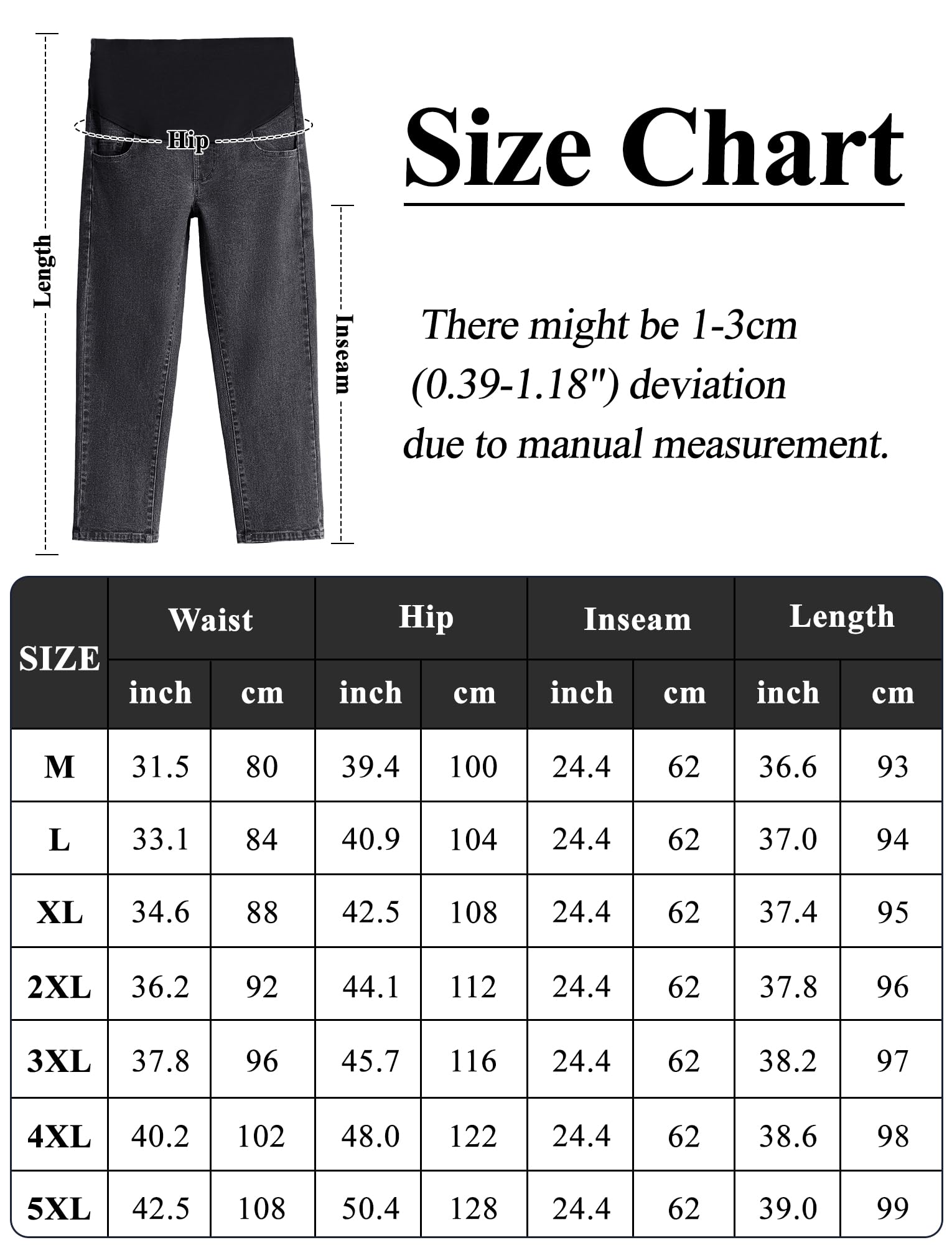 FEOYA Schwangerschaftsjeans Damen Umstandsjeans Umstandshosen Jeans mit weitem Bein Freizeitjeans Jeanshosen mit Taschen für Schwangere