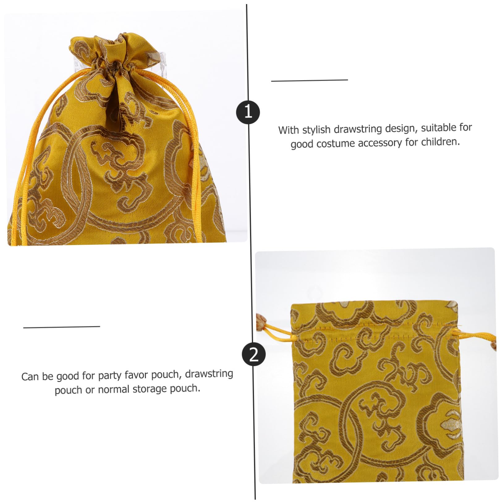 VALICLUD 20pezzi Sacchetti Portaconfetti Broccato Di Borse Per Matrimonio Con Design Elegante Per Caramelle e Piccoli Regali Riutilizzabili e Leggeri Stile Cinese