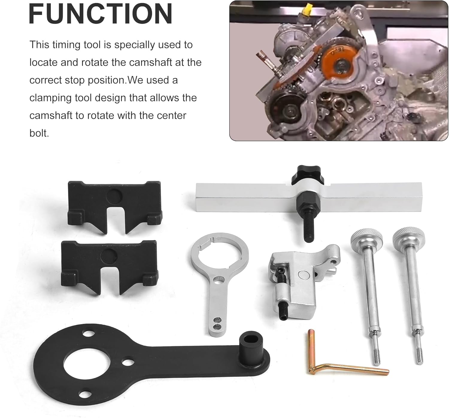 Camshaft Engine Timing Tools Kit Set Compatible for BMW N63 S63 N74 F01 750I XDRIVE Pro