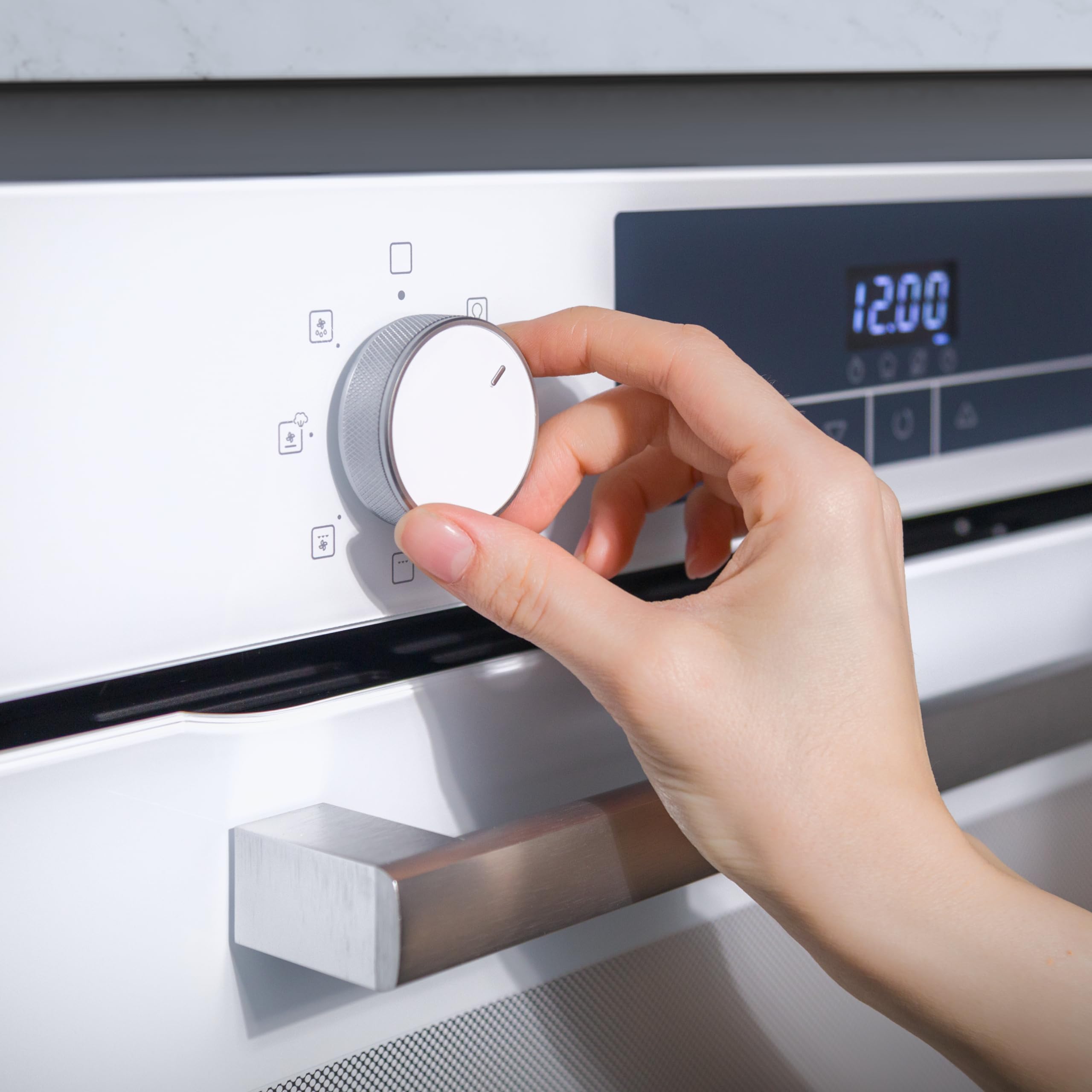 Cecotec Piekarnik wielofunkcyjny Wbudowany 60cm Bolero Hexa M226000 Glass White A. 2800W, 72L, 7 funkcji, tryb Grill, Fan Assisted Grill, Tryb konwekcji, Defrost, Steam Base X2, Steam EasyClean i