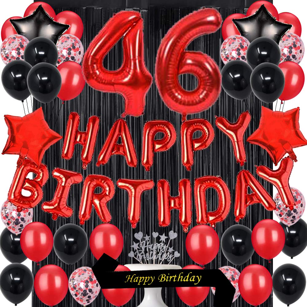 Amazon | Fancypartyshop 46歳誕生日パーティーデコレーション用品