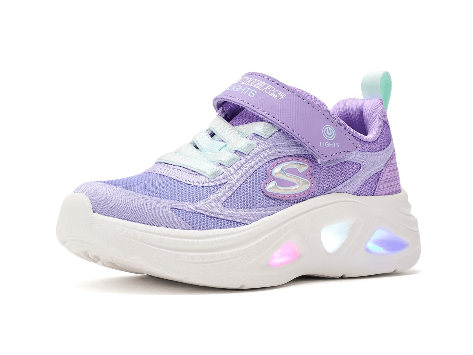 Skechers Sola Glow 2.0 basket pour enfant en taille 27.5 avec semelle lumineuse - 8