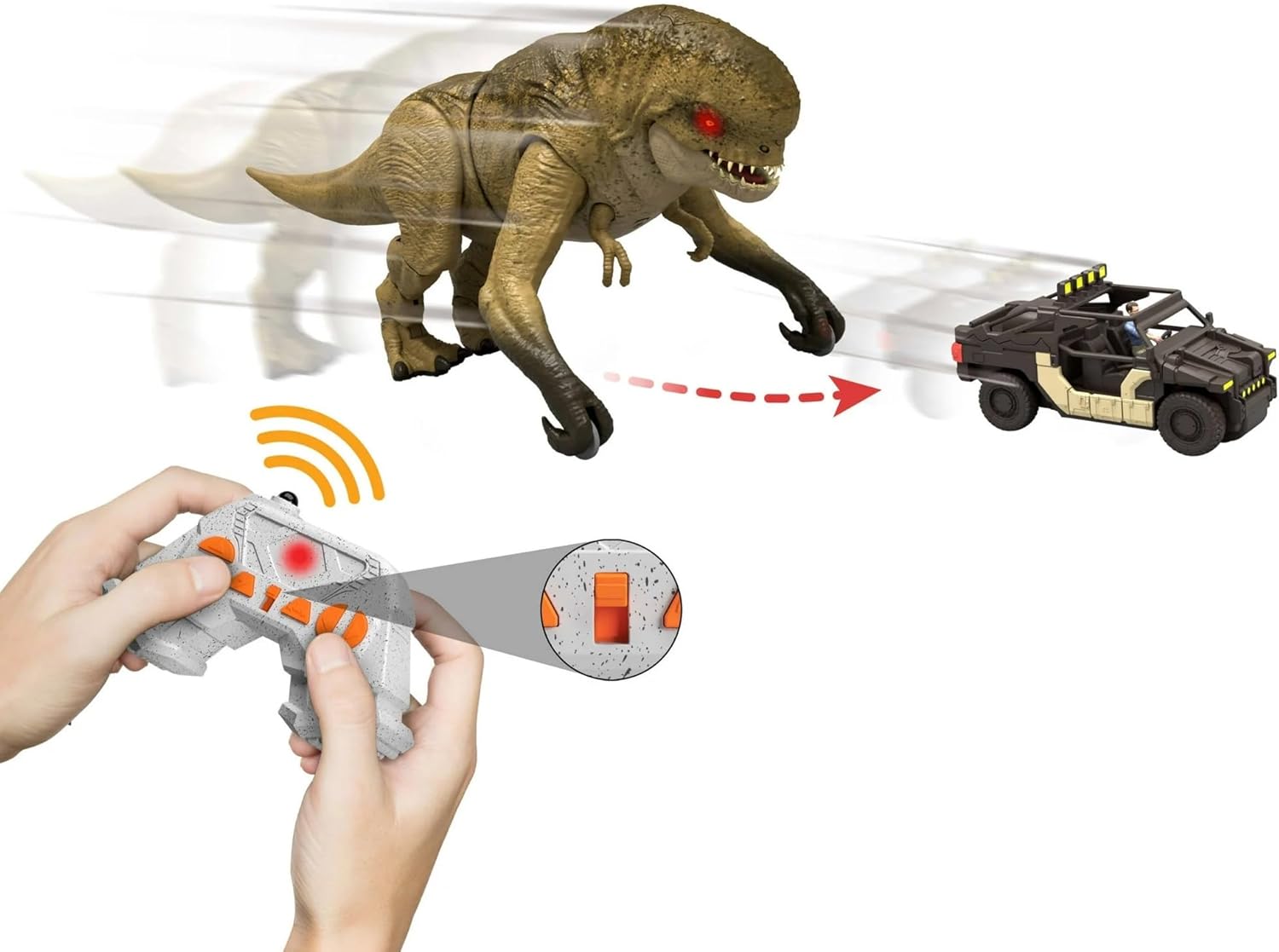 Jurassic Rebirth Track 'N Chomp Distortus Rex