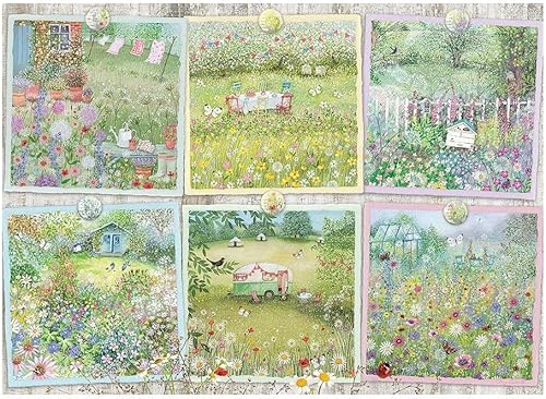 Miniatura 2 de Cobble Hill - Rompecabezas de 1000 piezas, Cottage Gardens, póster de muestra incluido