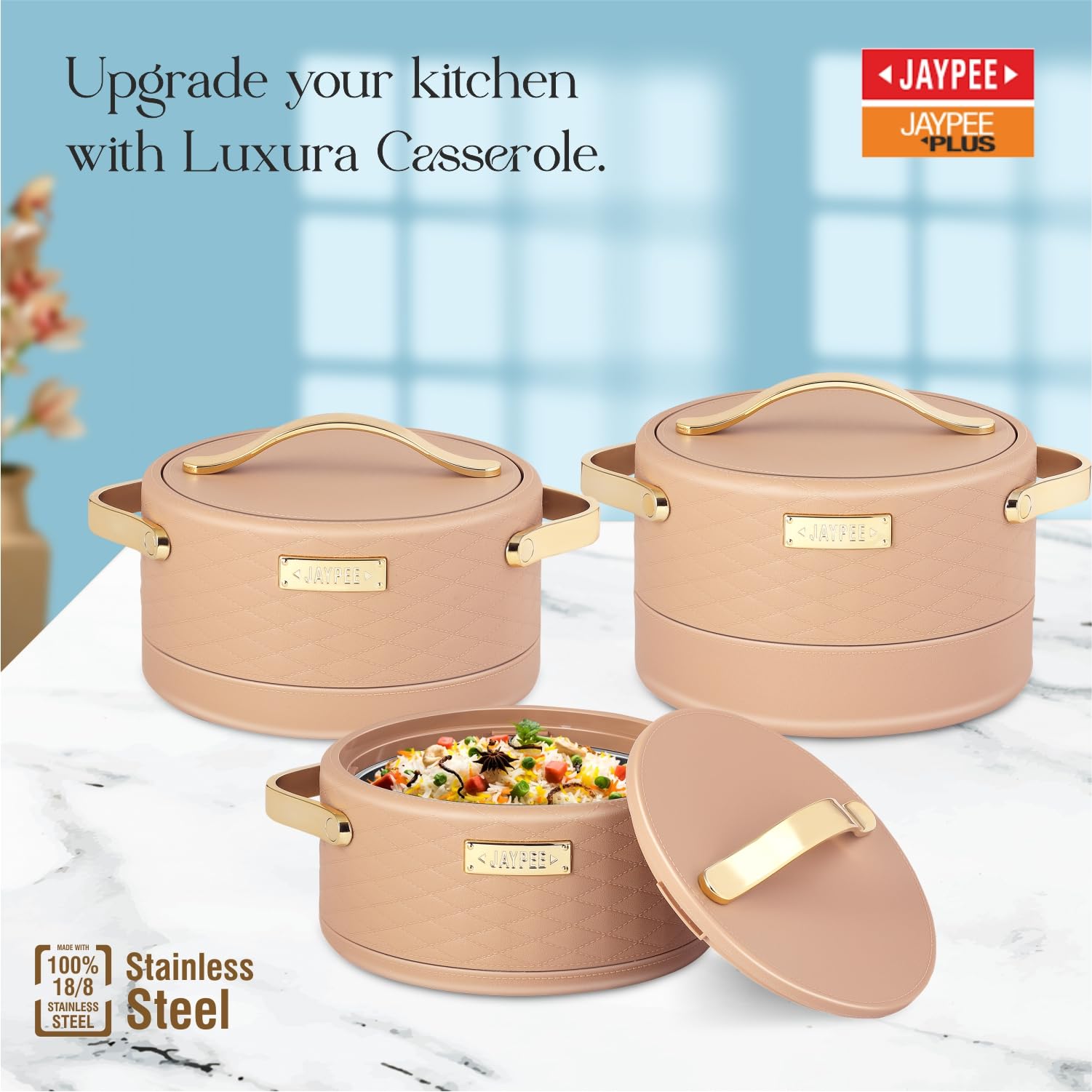 Amazon.com: JAYPEE Luxura Inner Stainless Steel Serving Casserole