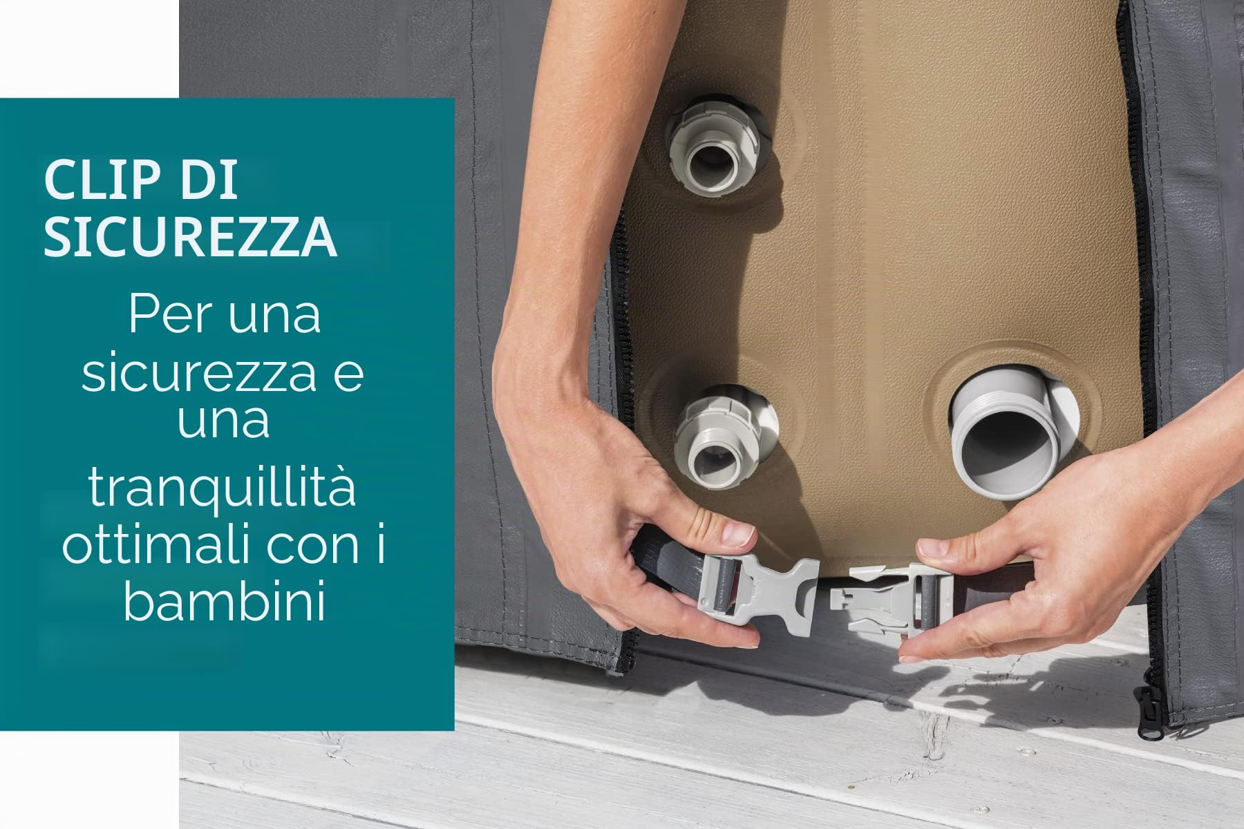 Bestway 60319 Lay-Z-Spa Copertura Termica quadrata
