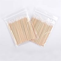 Vista 6 de 100 Uds hisopos de algodón puntiagudos mango de madera maquillaje salud médica oído joyería limpia palos brotes consejos