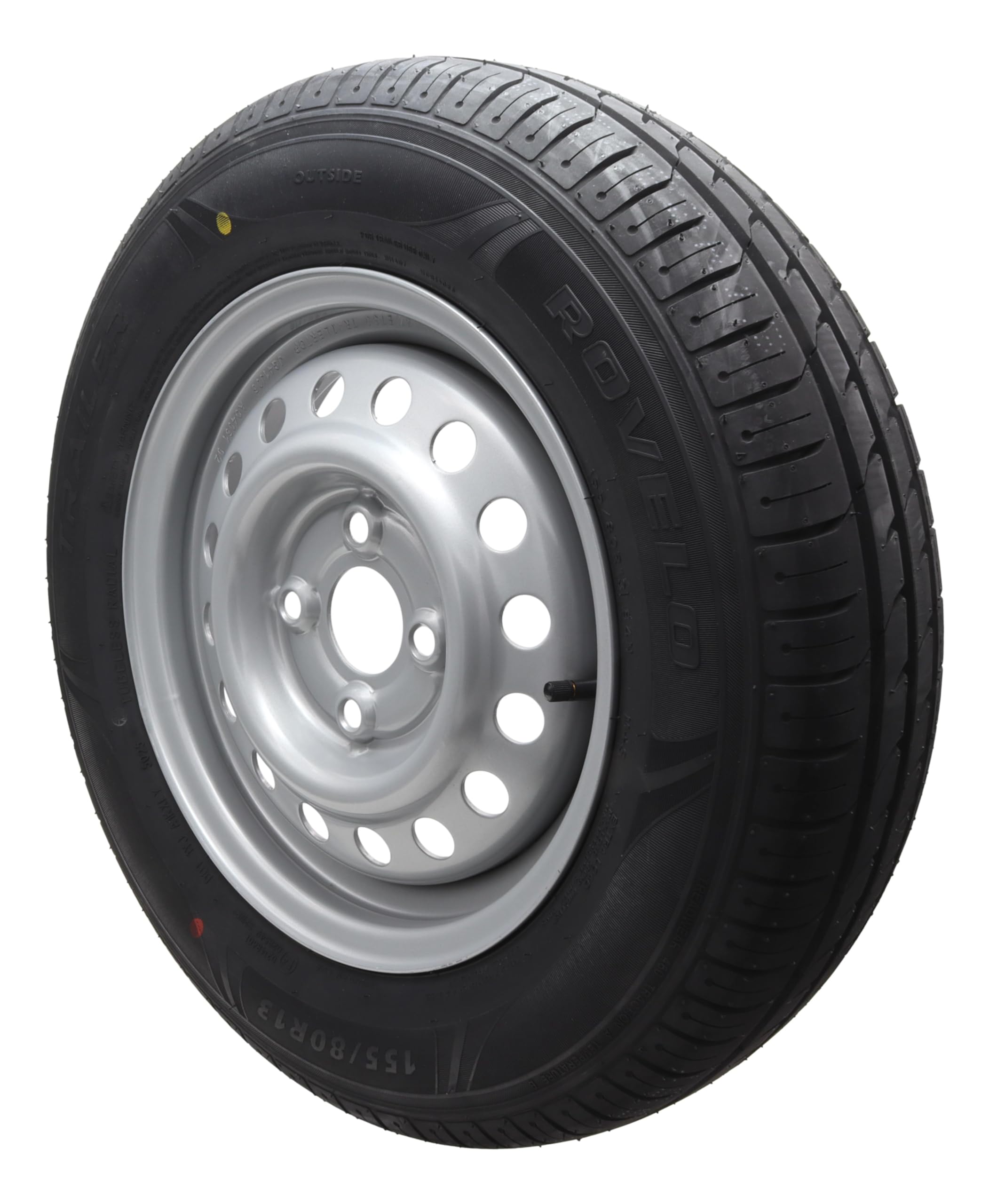 Ruota completa 155/80R13 84N 100x4, 4Jx13, 4 fori, 155 80 R 13 (2 pezzi)