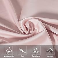 Vista 3 de Funda de almohada de seda de morera para cabello y piel, funda de almohada de seda de morera de tamaño king refrescante con cremallera oculta